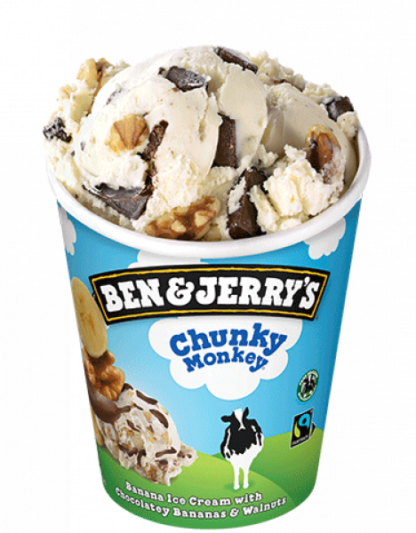 Ben & Jerry's Chunky Monkey 465ml.